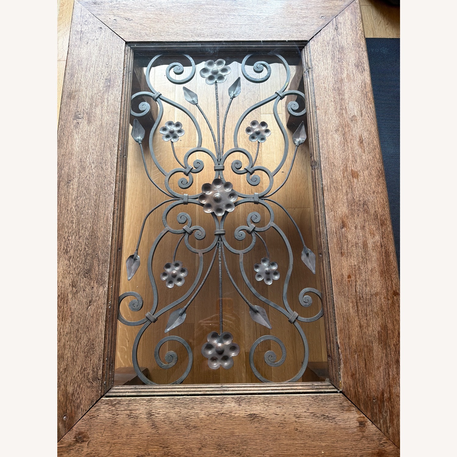 Vintage/Antique Dark Brown Wood Coffee Table - image-4