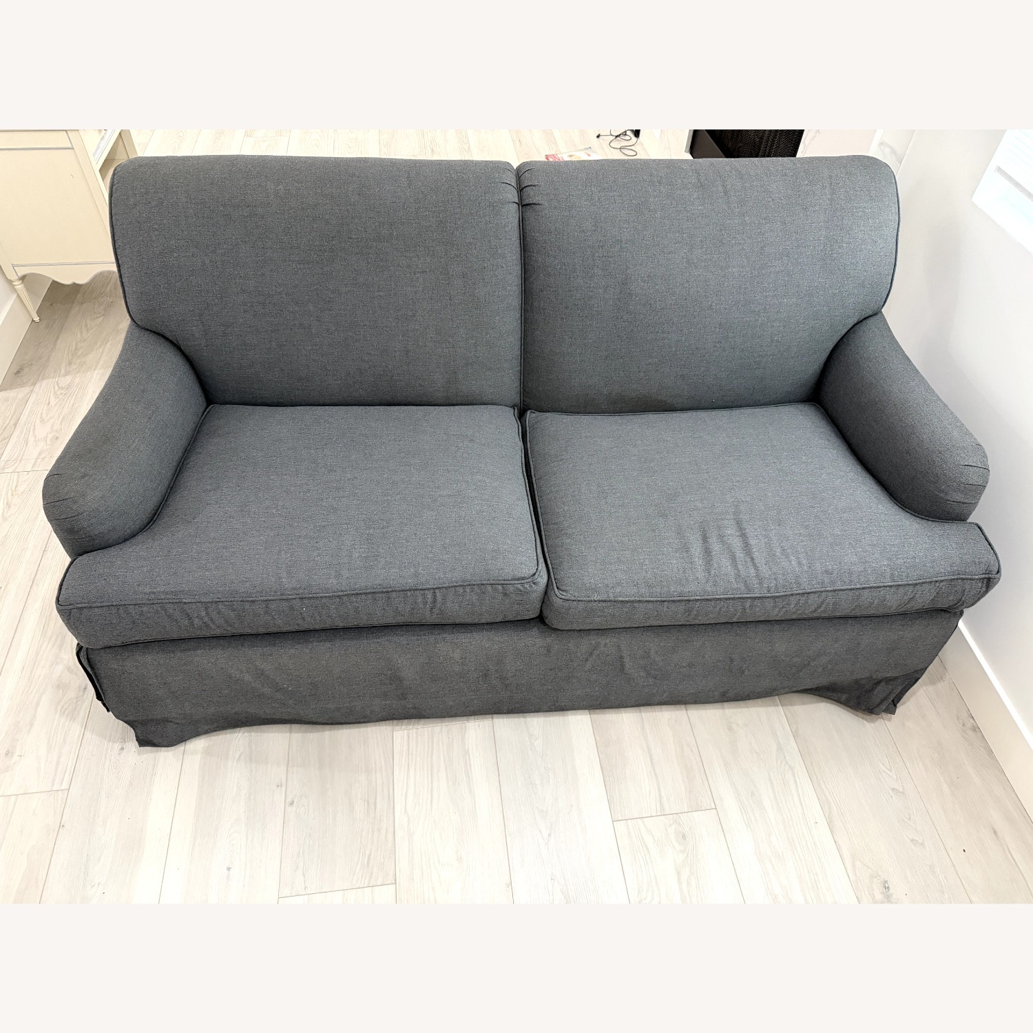 A. Rudin Gray Loveseat - image-1