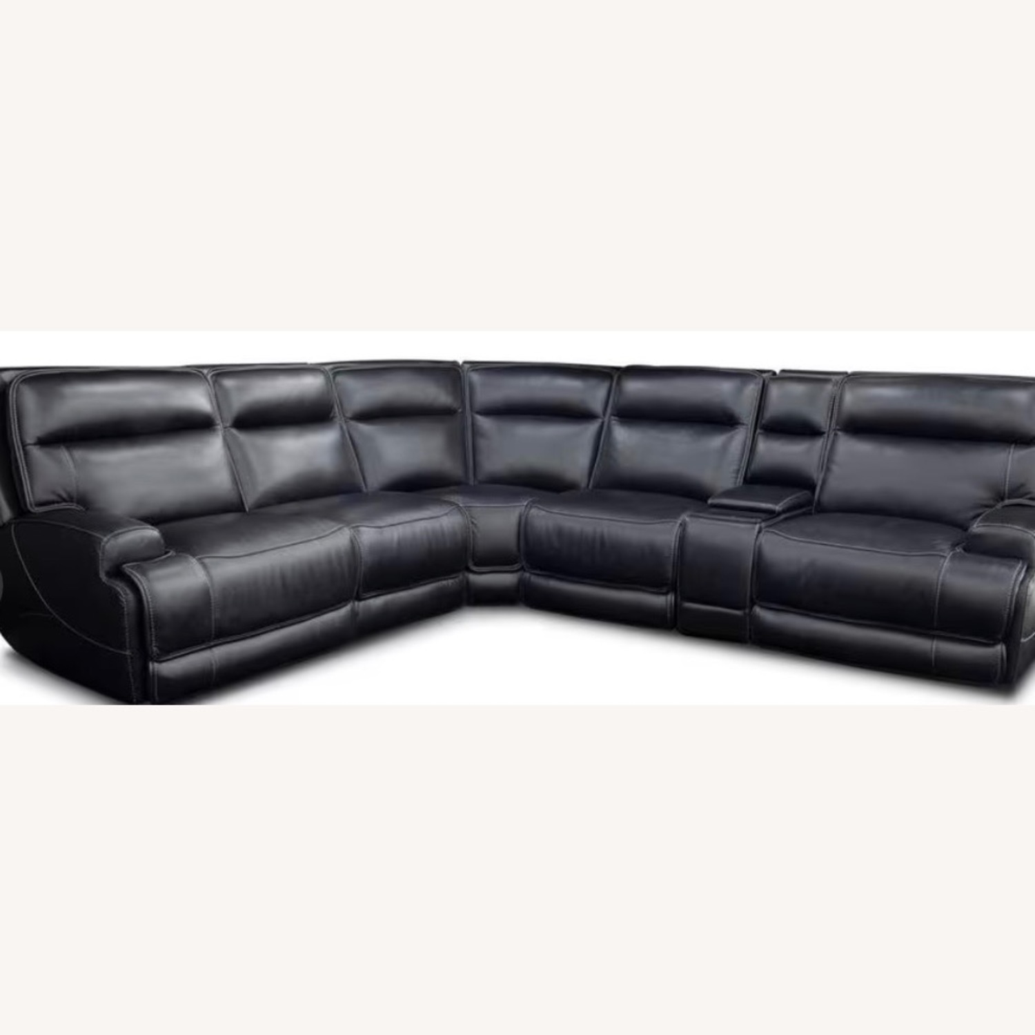 MotoMotion 6-Piece Leather Sectional - image-6