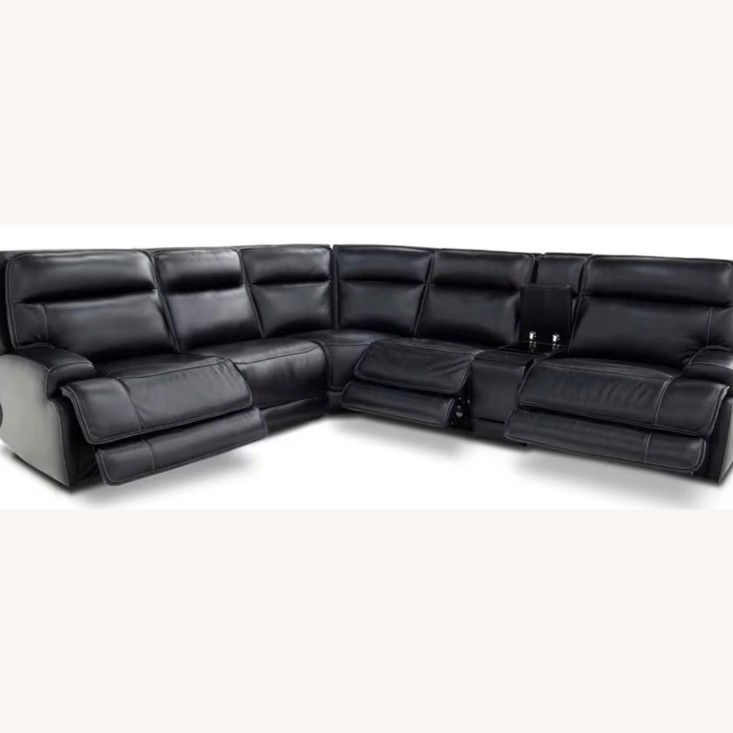MotoMotion 6-Piece Leather Sectional - image-2