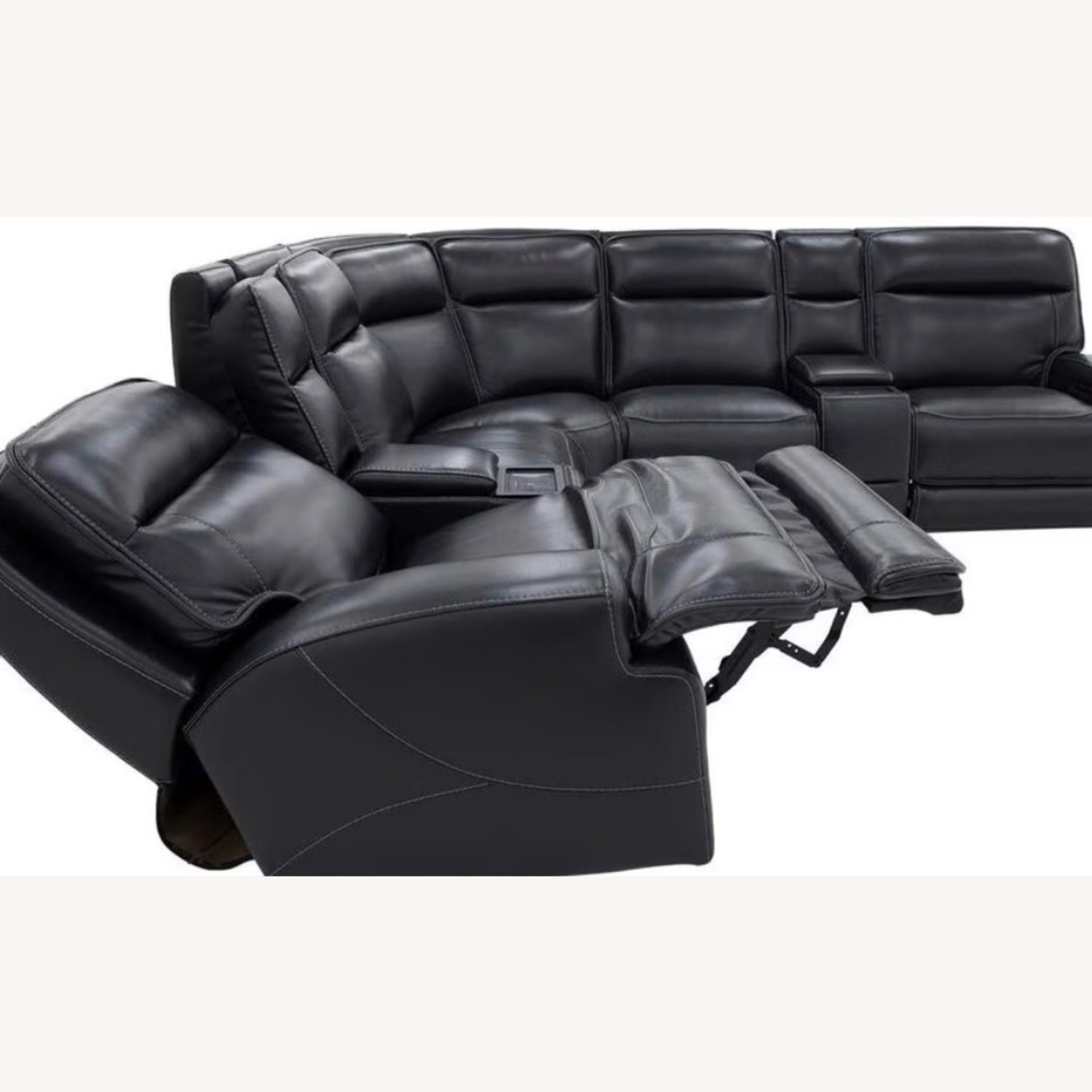 MotoMotion 6-Piece Leather Sectional - image-3