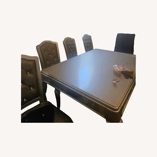 Used Light Gray Leather Dining Sets for sale on AptDeco