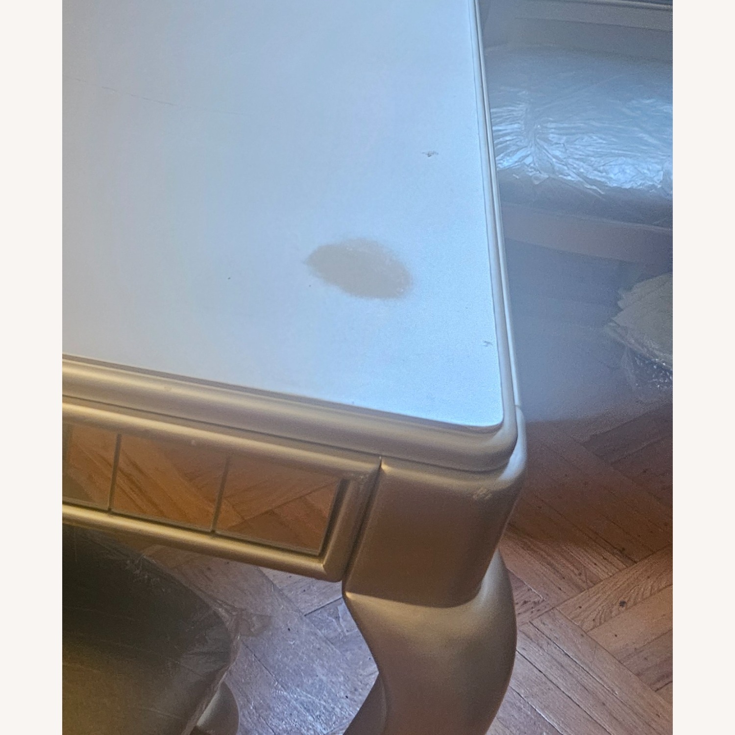 Light Gray Leather Dining Sets - image-3