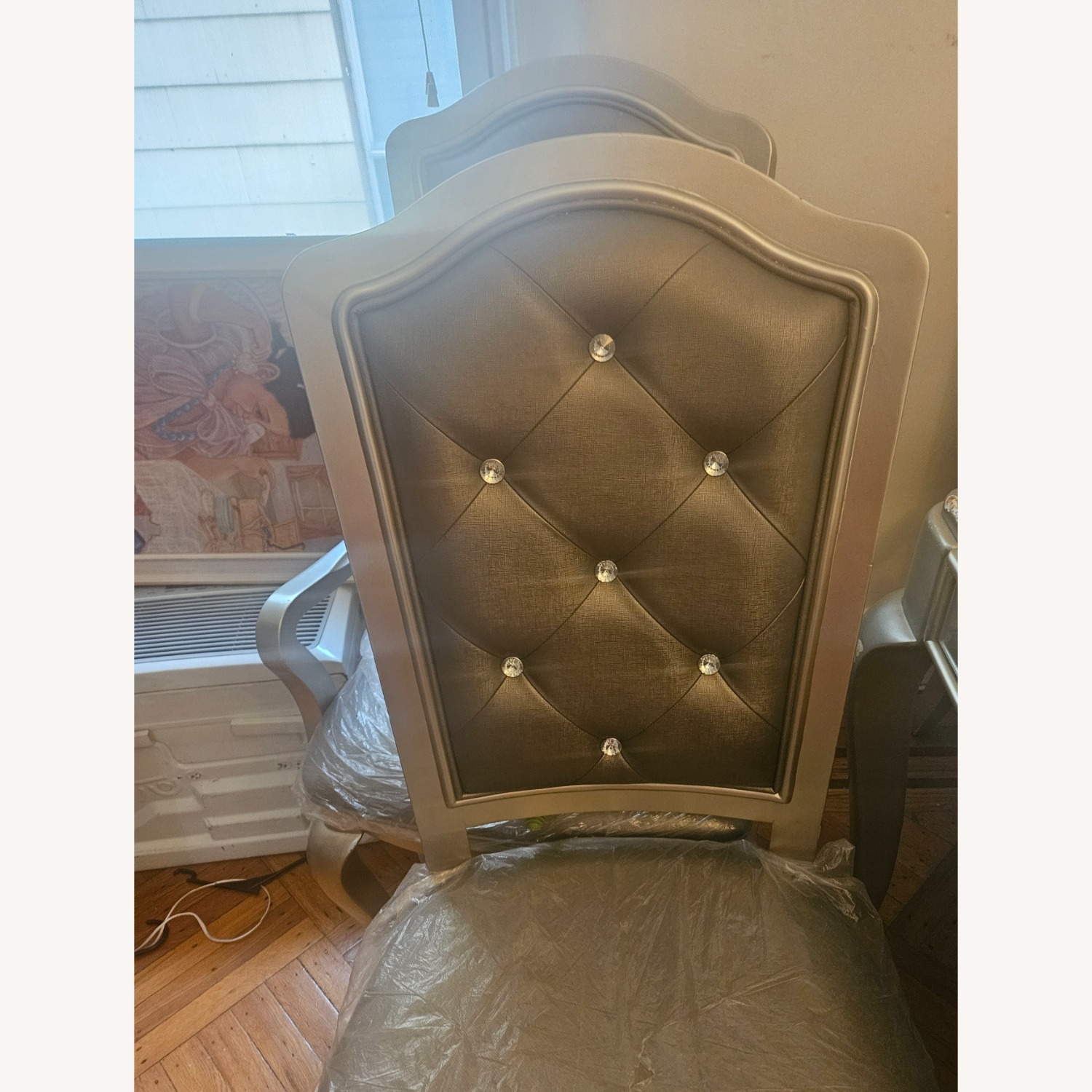 Light Gray Leather Dining Sets - image-7