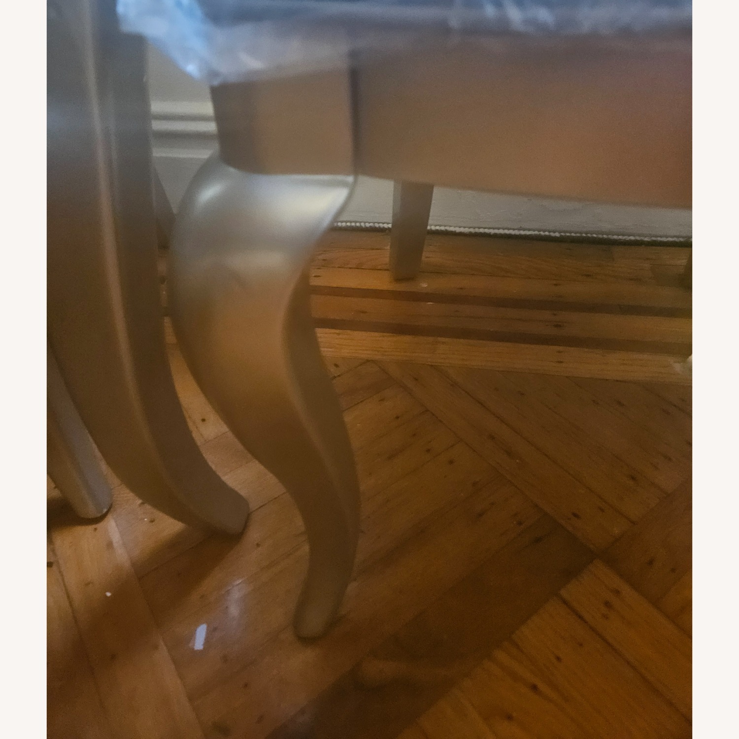 Light Gray Leather Dining Sets - image-4