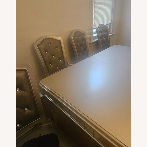 Used Light Gray Leather Dining Sets for sale on AptDeco