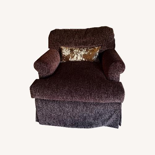 Used Vintage/Antique Purple Suede Accent Chairs for sale on AptDeco