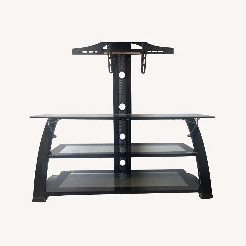 Used Black Glass Wall Unit for sale on AptDeco