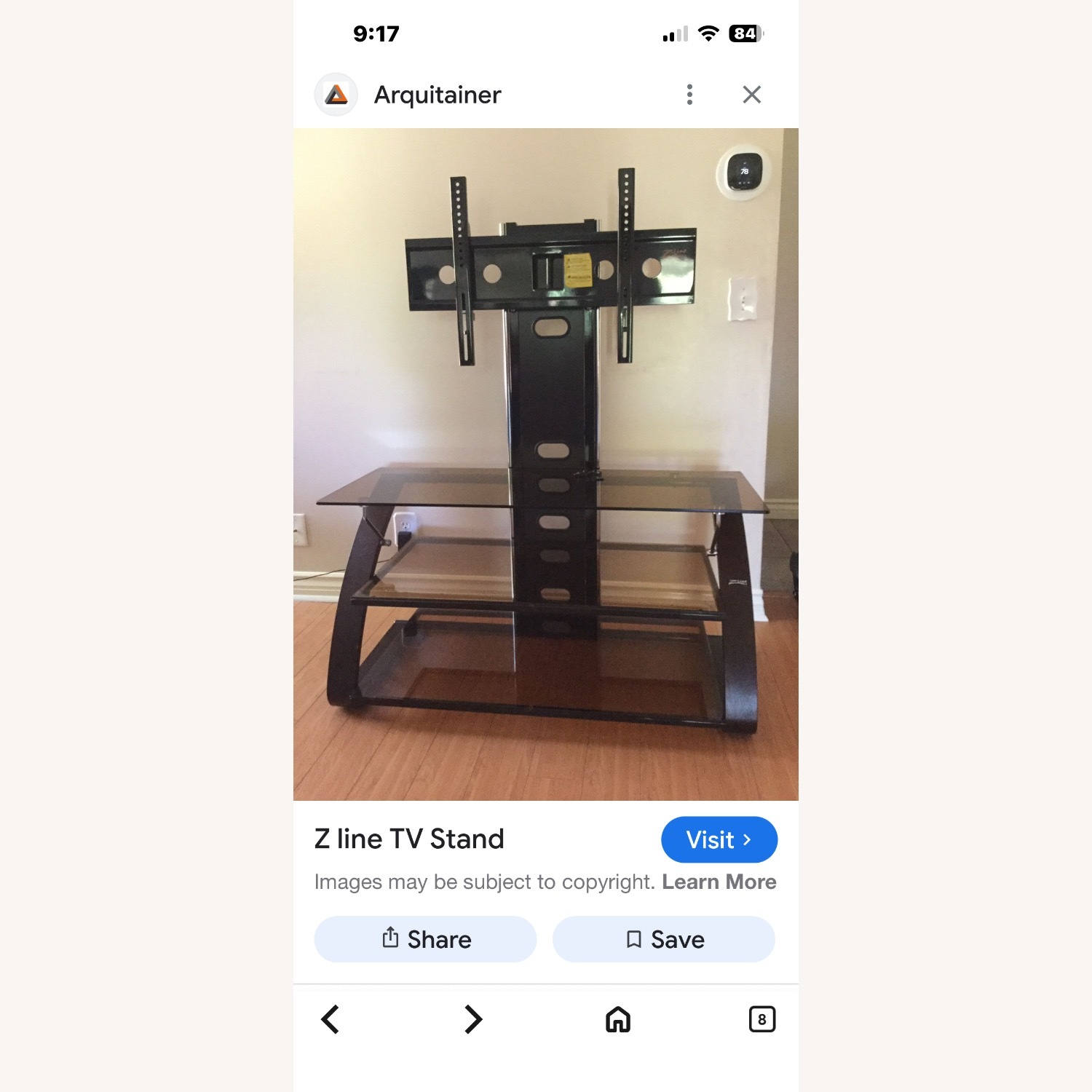 Black Glass Wall Unit - image-4