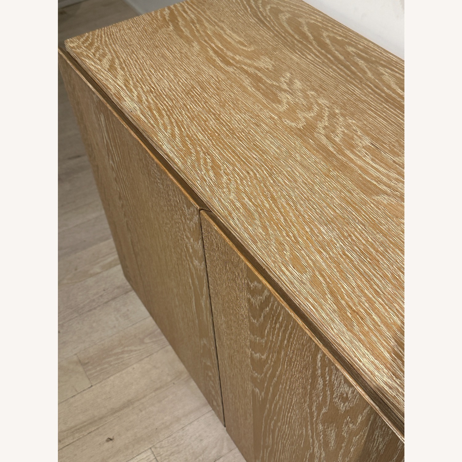 Washed White Oak Sideboard Storage Cabinet - image-5
