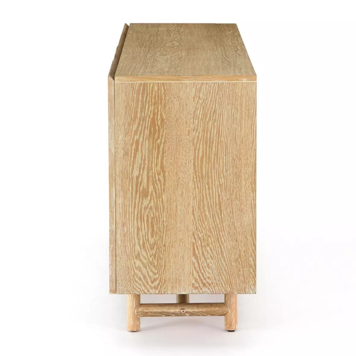 Washed White Oak Sideboard Storage Cabinet - image-6