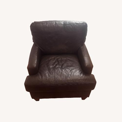 Used Black Leather Armchair for sale on AptDeco