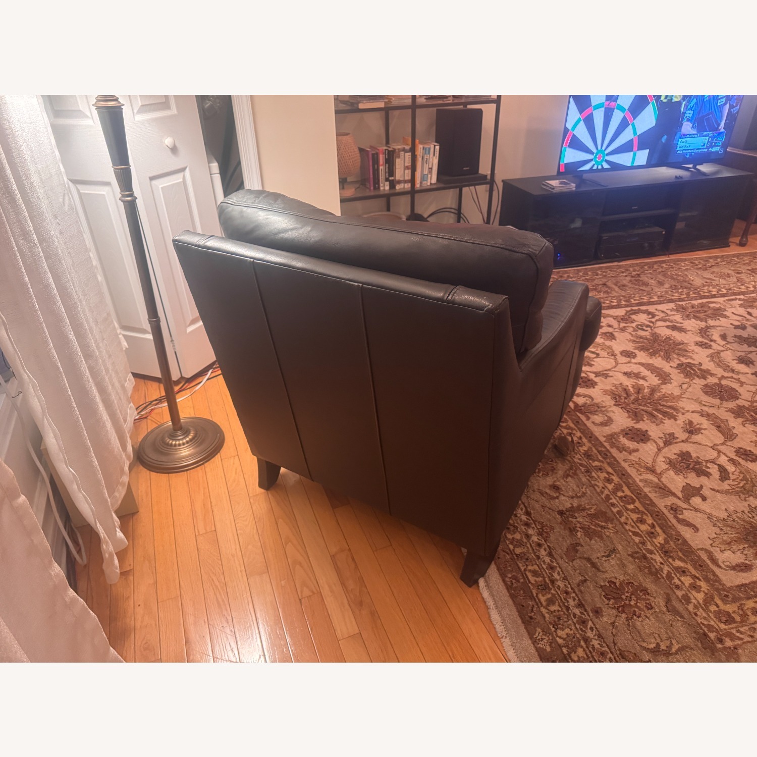 Black Leather Armchair - image-1