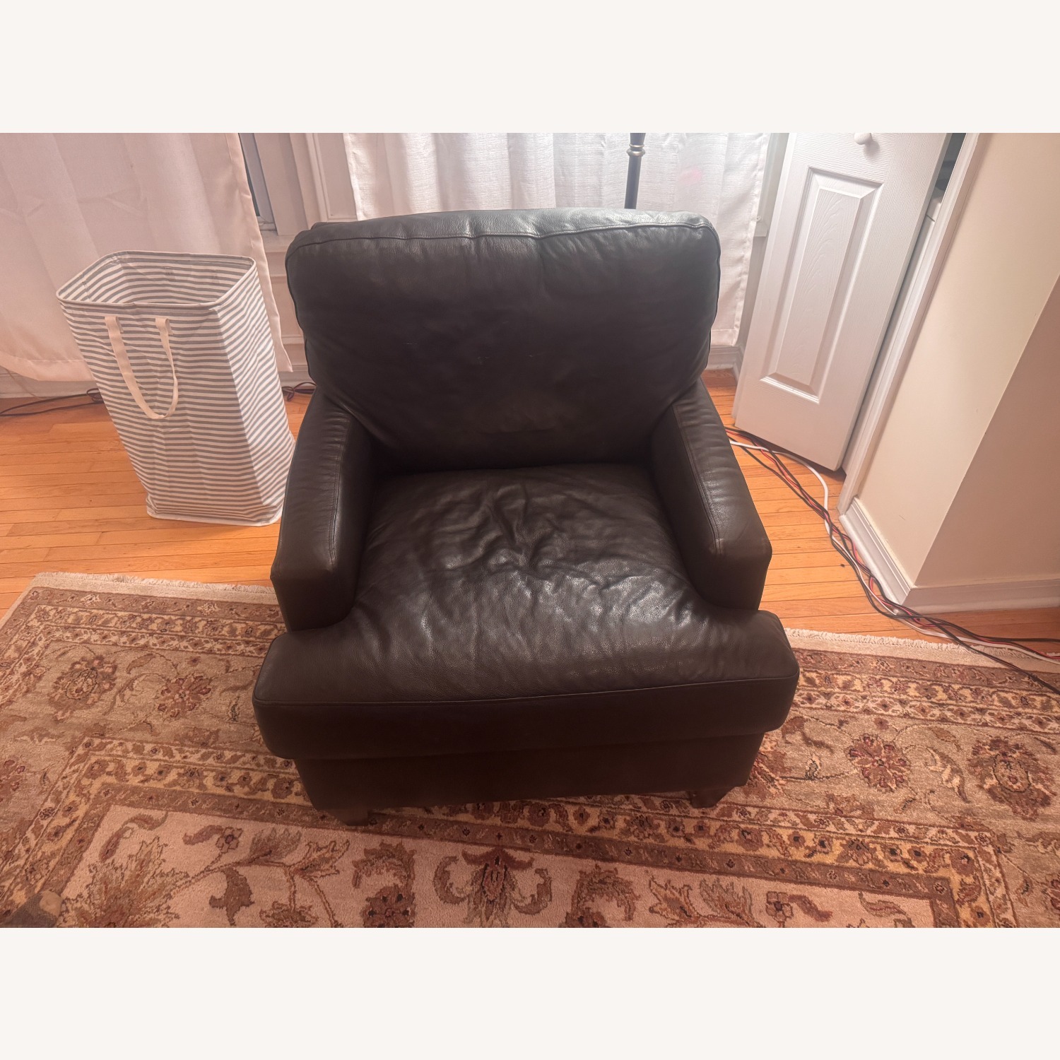 Black Leather Armchair - image-0