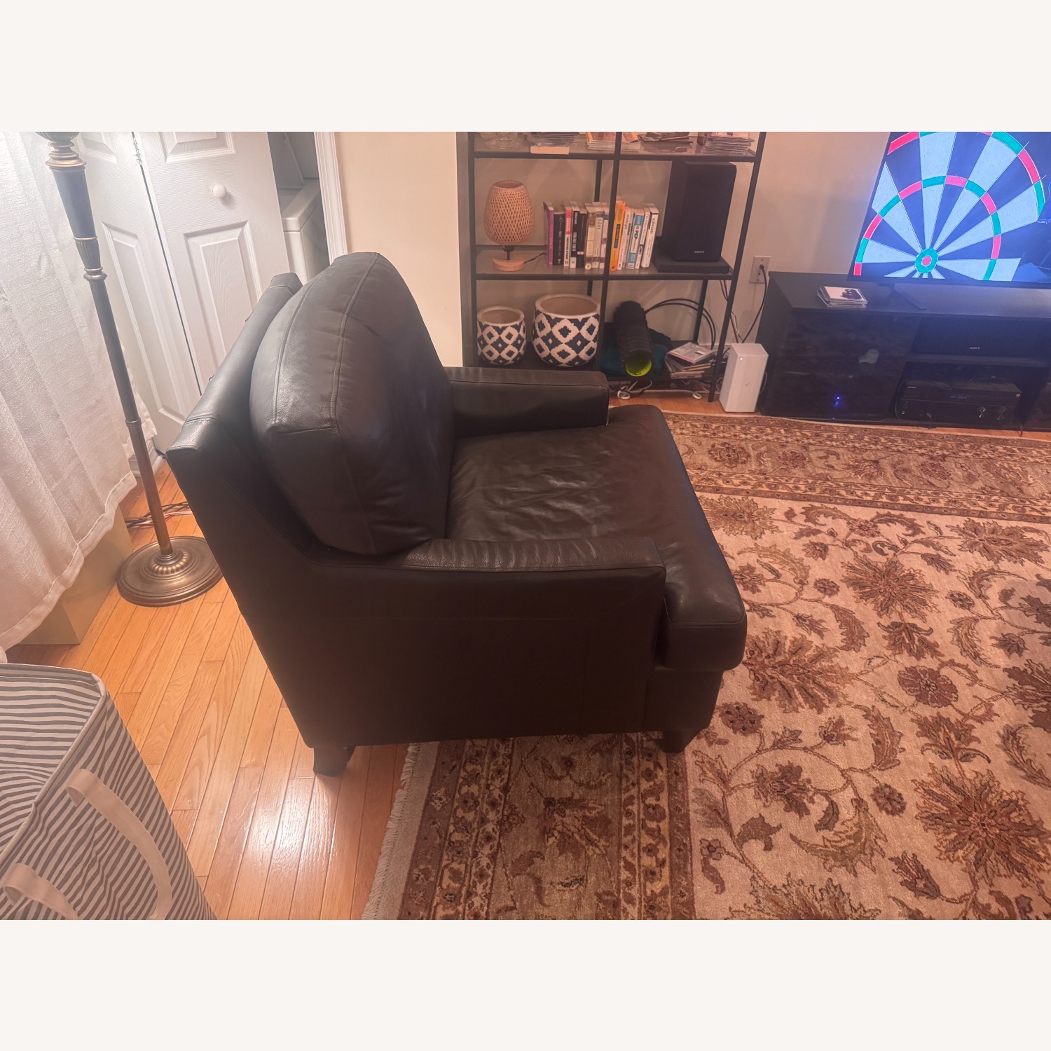 Black Leather Armchair - image-2