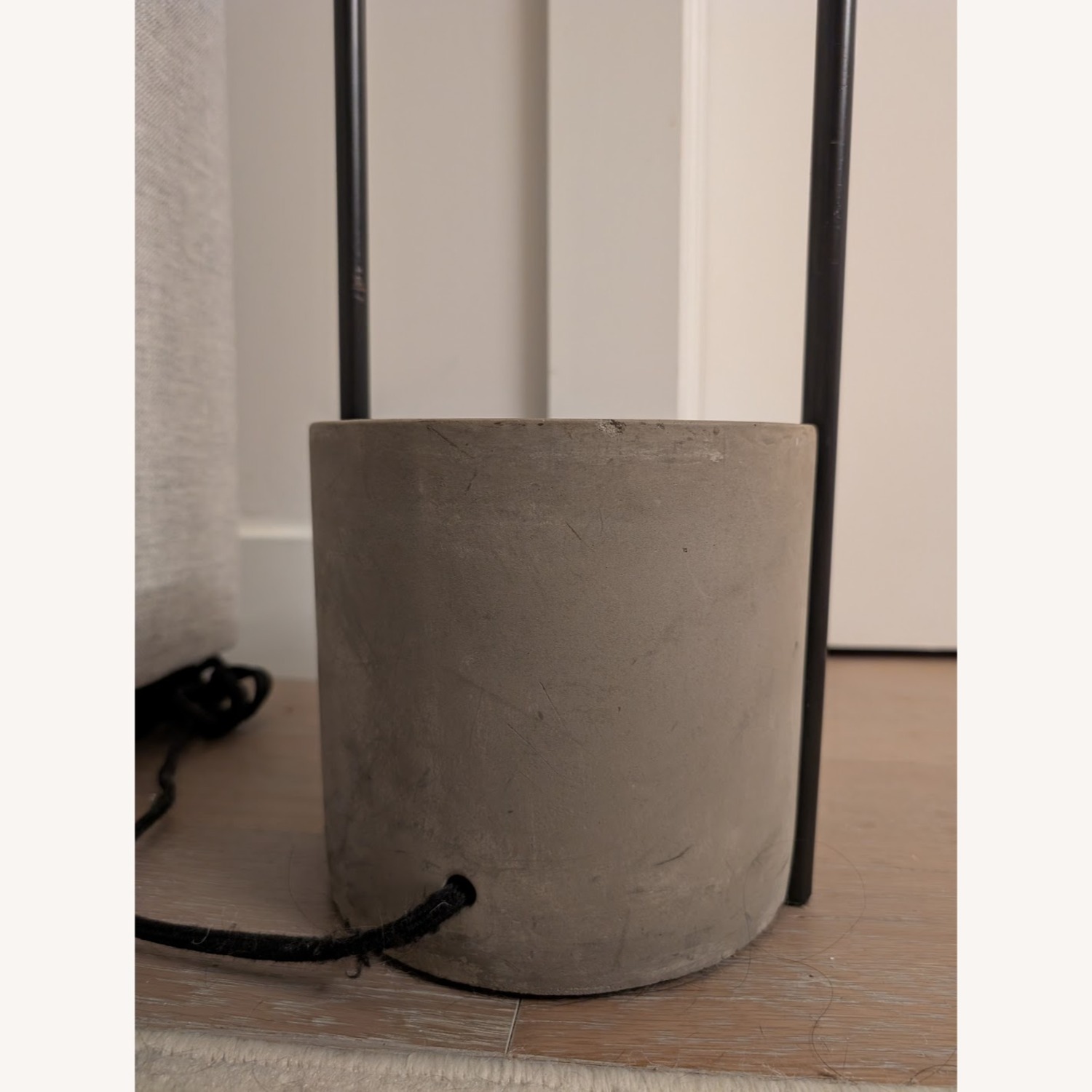 West Elm Industrial Floor Lamp Concrete Base 67" - image-4