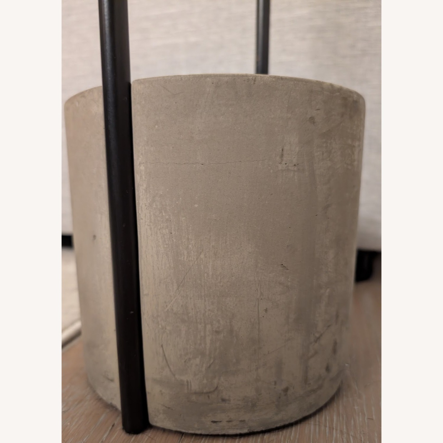 West Elm Industrial Floor Lamp Concrete Base 67" - image-5