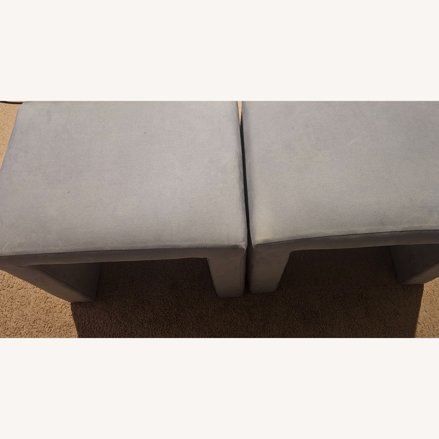 Purple Suede Side Tables - image-1