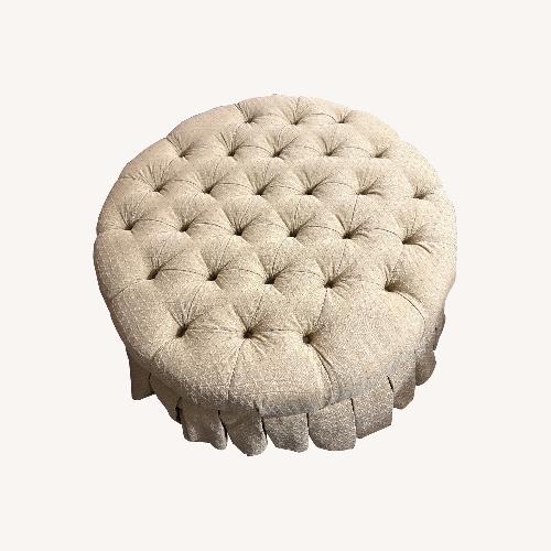 Used Ethan Allen Beige Ottoman for sale on AptDeco