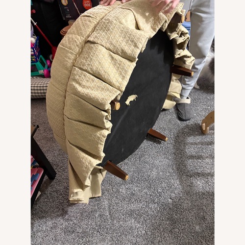 Used Ethan Allen Beige Ottoman for sale on AptDeco