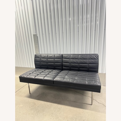 Used Herman Miller Geiger Tuxedo Leather Sofa  for sale on AptDeco