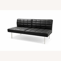 Herman Miller Geiger Tuxedo Leather Sofa