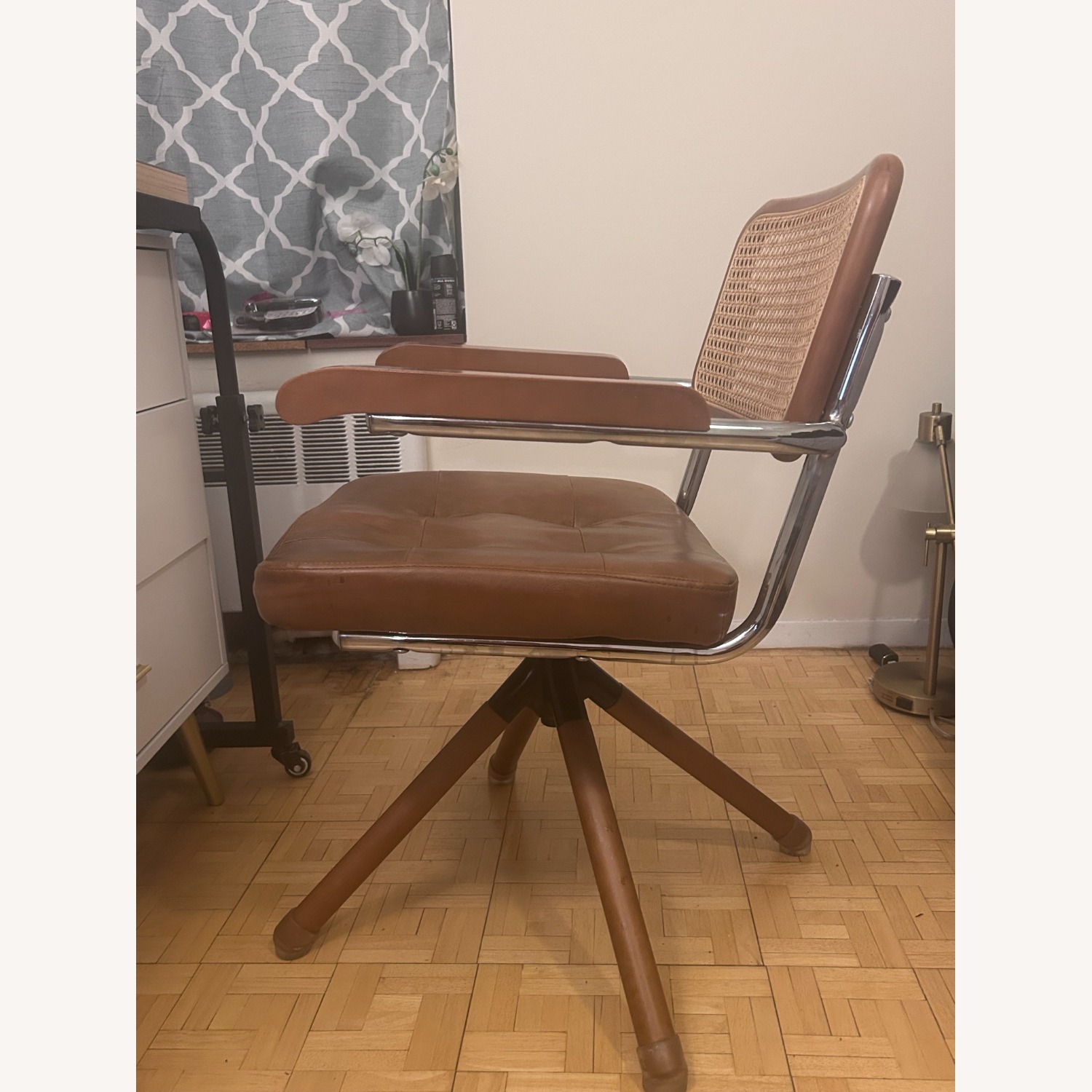 Wayfair Dark Brown Faux Leather Office Chair - image-3