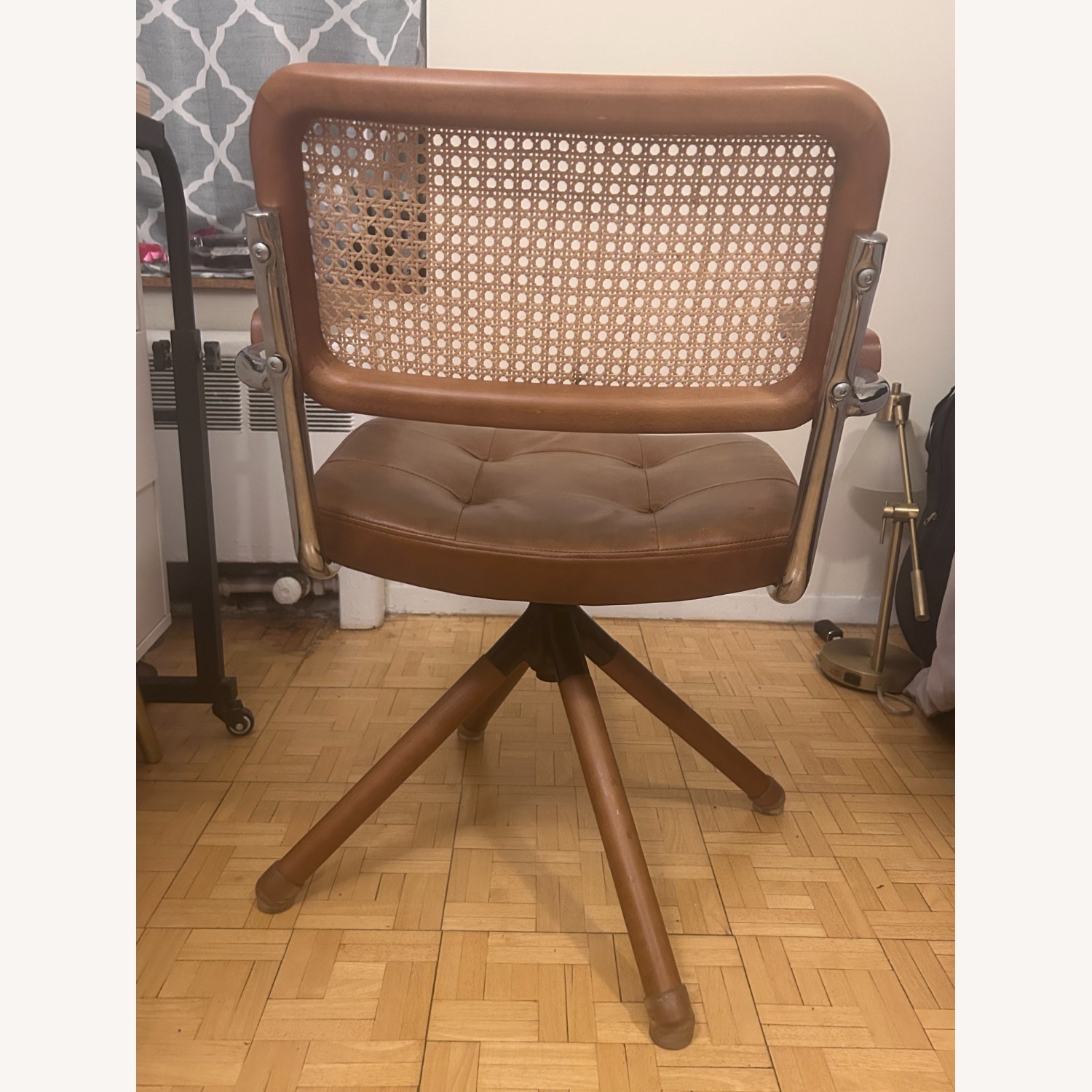 Wayfair Dark Brown Faux Leather Office Chair - image-4