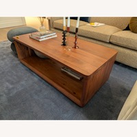 Light Brown Wood Coffee Table