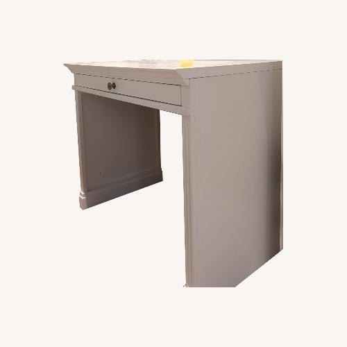 Used White Wood Vanity Desk for sale on AptDeco