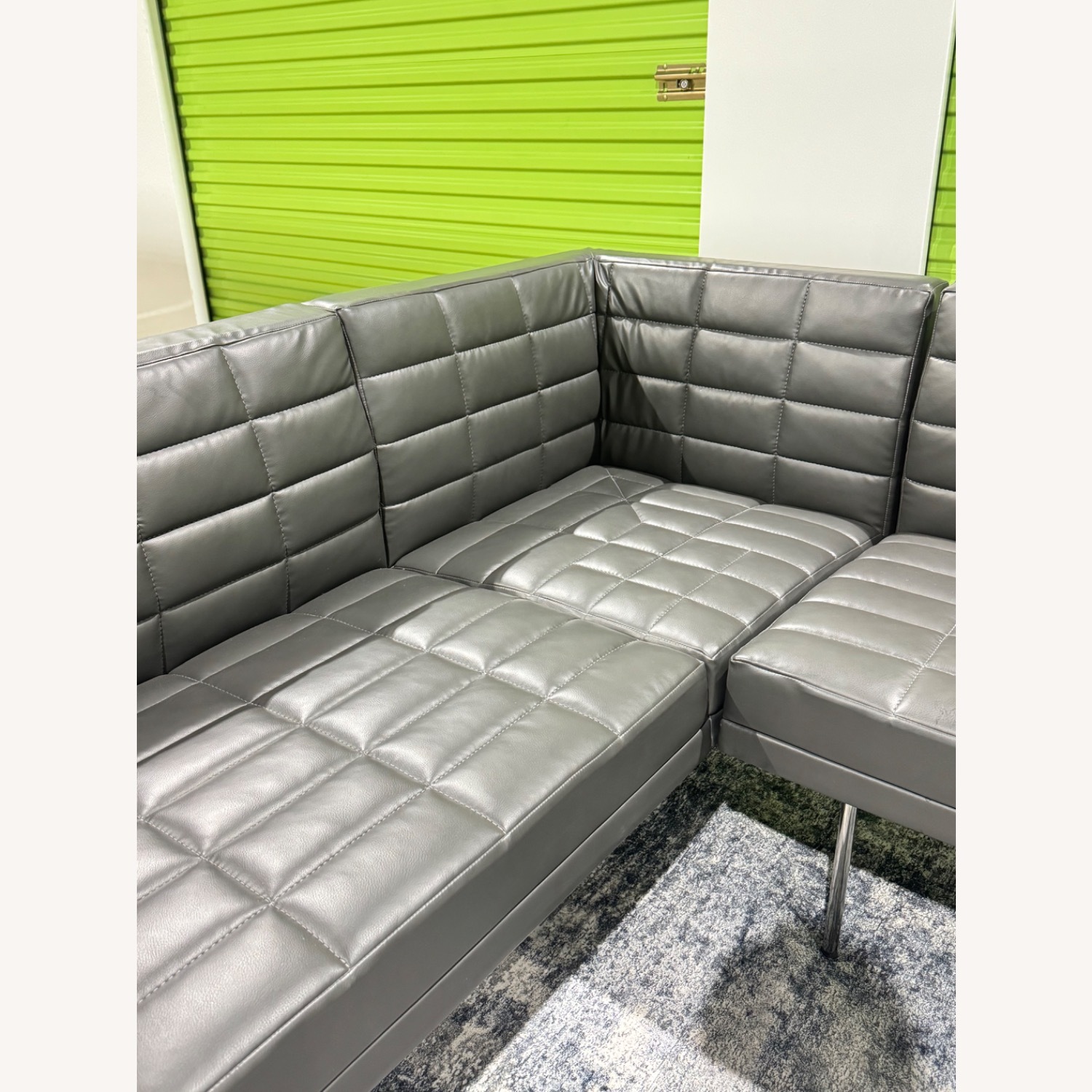 Herman Miller Geiger Tuxedo Light Gray 2 Piece Sectional - image-6