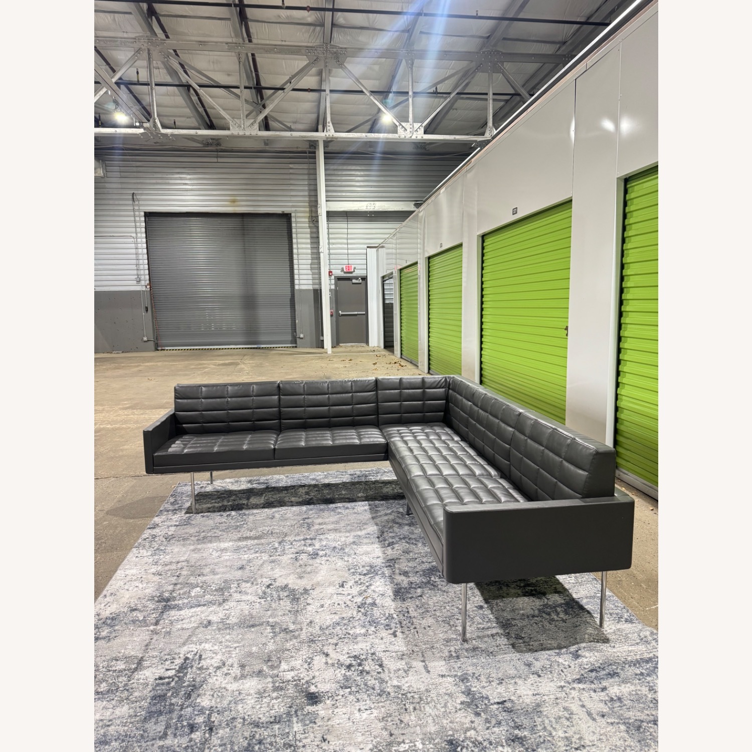 Herman Miller Geiger Tuxedo Light Gray 2 Piece Sectional - image-11