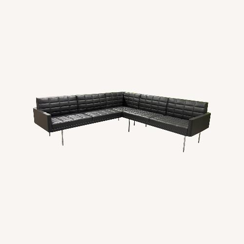 Used Herman Miller Geiger Tuxedo Light Gray 2 Piece Sectional for sale on AptDeco