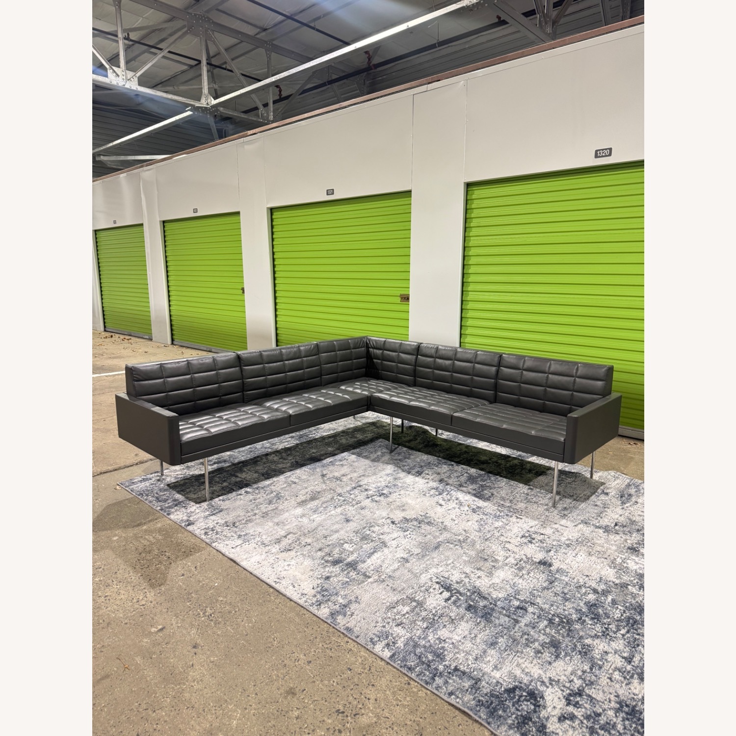 Herman Miller Geiger Tuxedo Light Gray 2 Piece Sectional - image-8