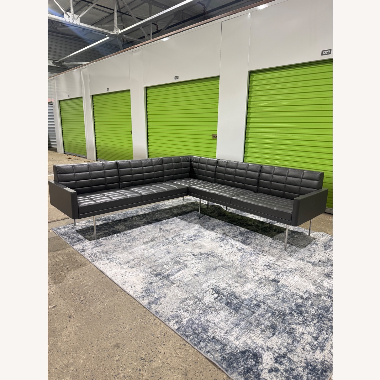 Herman Miller Geiger Tuxedo Light Gray 2 Piece Sectional - image-1