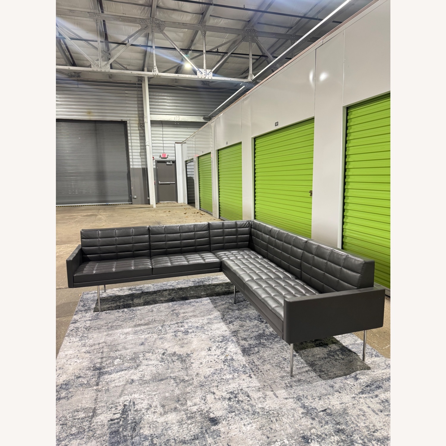 Herman Miller Geiger Tuxedo Light Gray 2 Piece Sectional - image-7