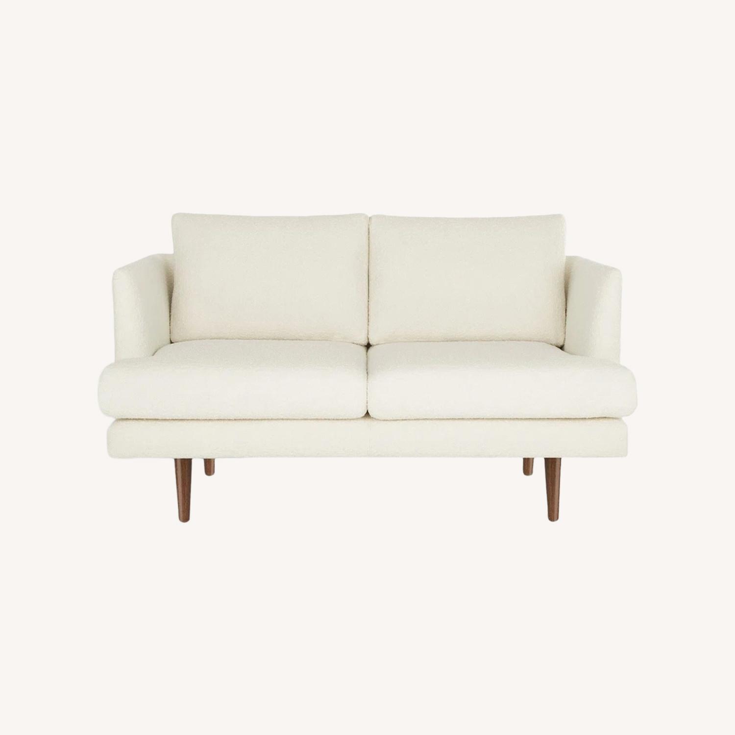 Wayfair White Fabric Loveseat - image-0