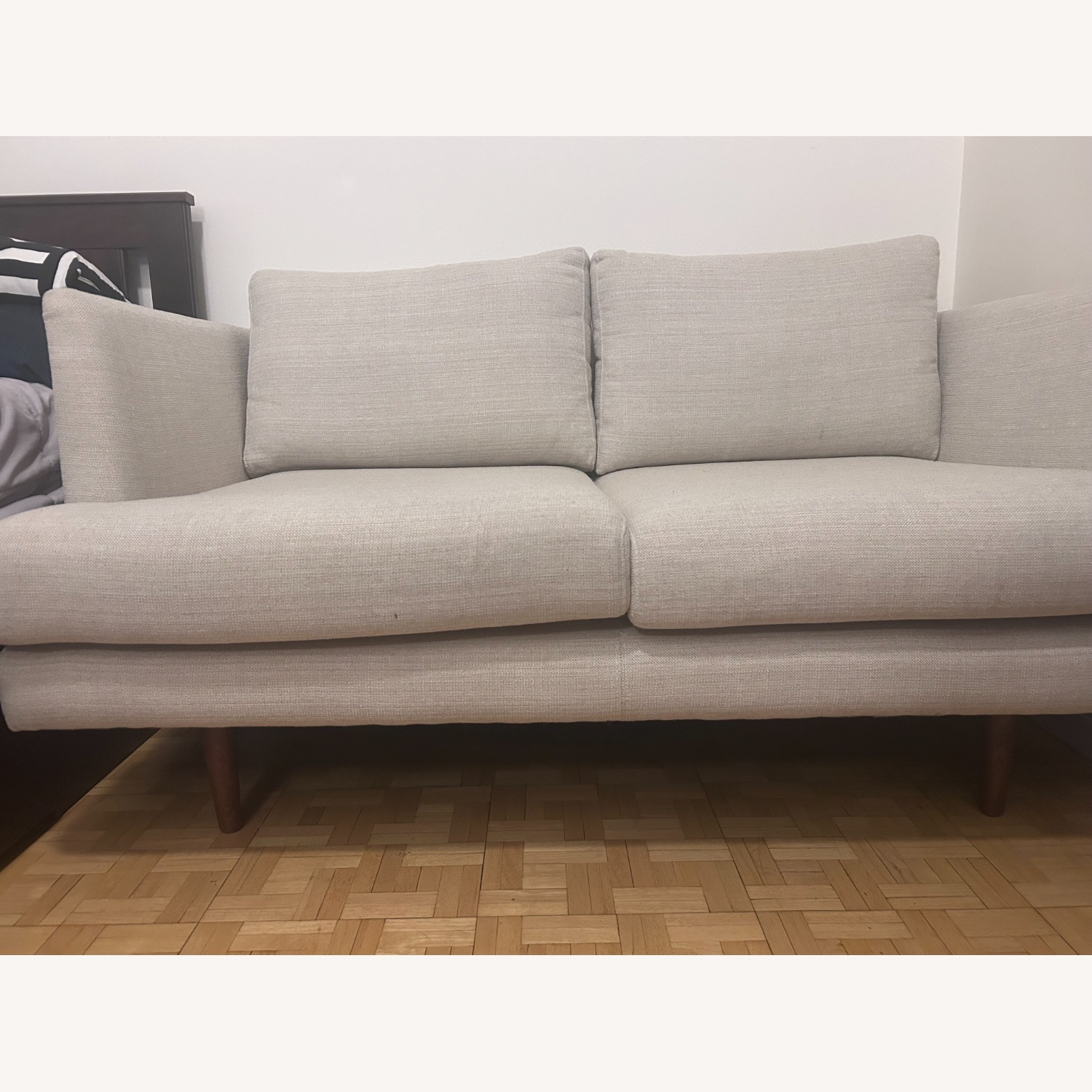 Wayfair White Fabric Loveseat - image-5