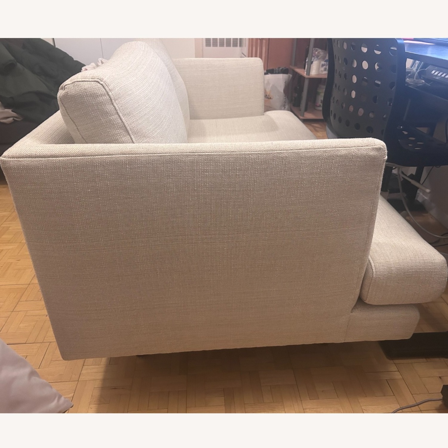 Wayfair White Fabric Loveseat - image-3