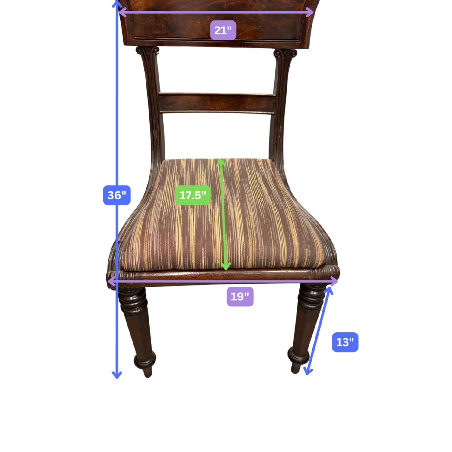 Set of 5 Empire Dining Chairs - image-7