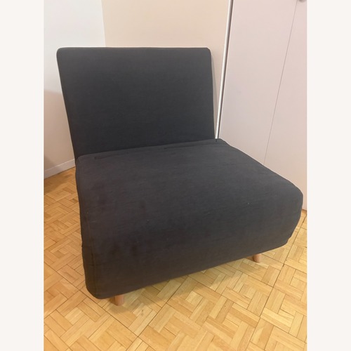 Used Dark Gray Fabric Armchair for sale on AptDeco