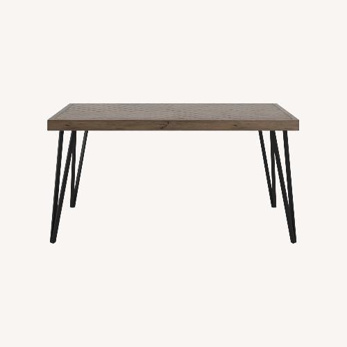 Used Wayfair Swanscombe Metal Base Dining Table for sale on AptDeco