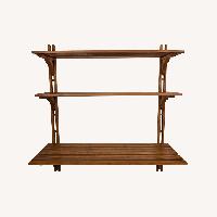 Danish Modern MCM Modular Teak Wall Shelf Unit