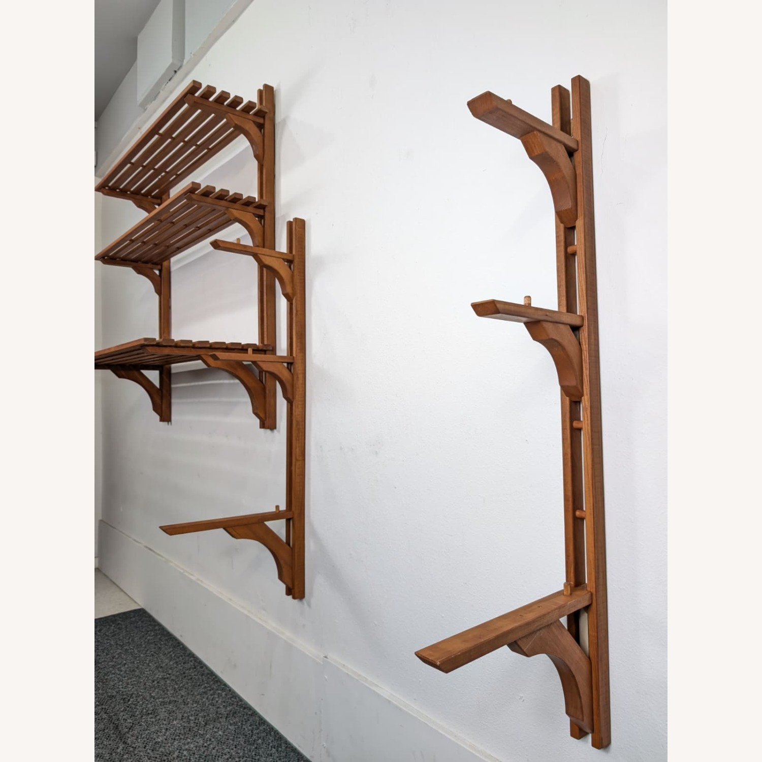 Danish Modern MCM Modular Teak Wall Shelf Unit - image-7