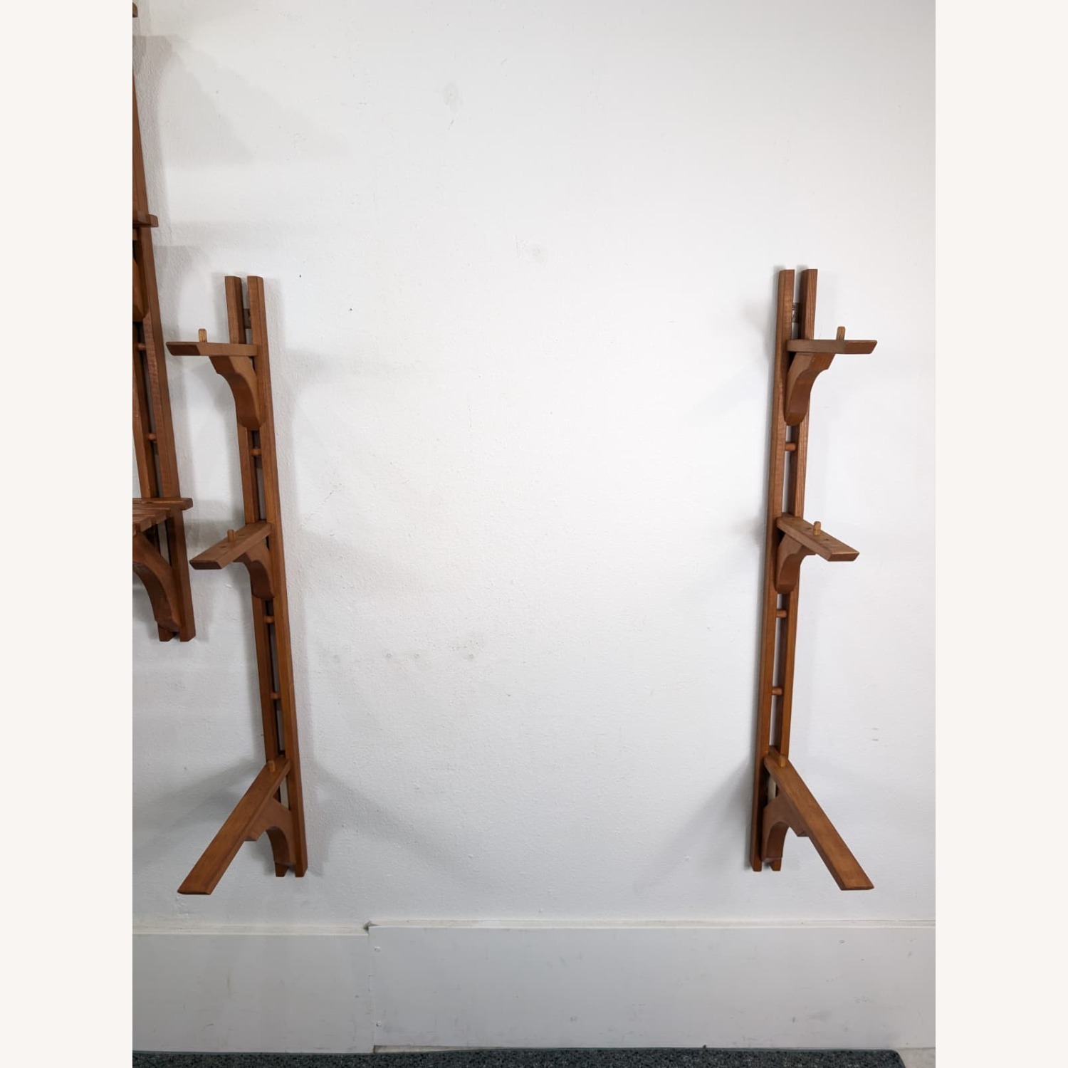 Danish Modern MCM Modular Teak Wall Shelf Unit - image-8