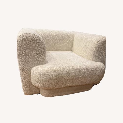 Used White Boucle Armchairs 2 for sale on AptDeco