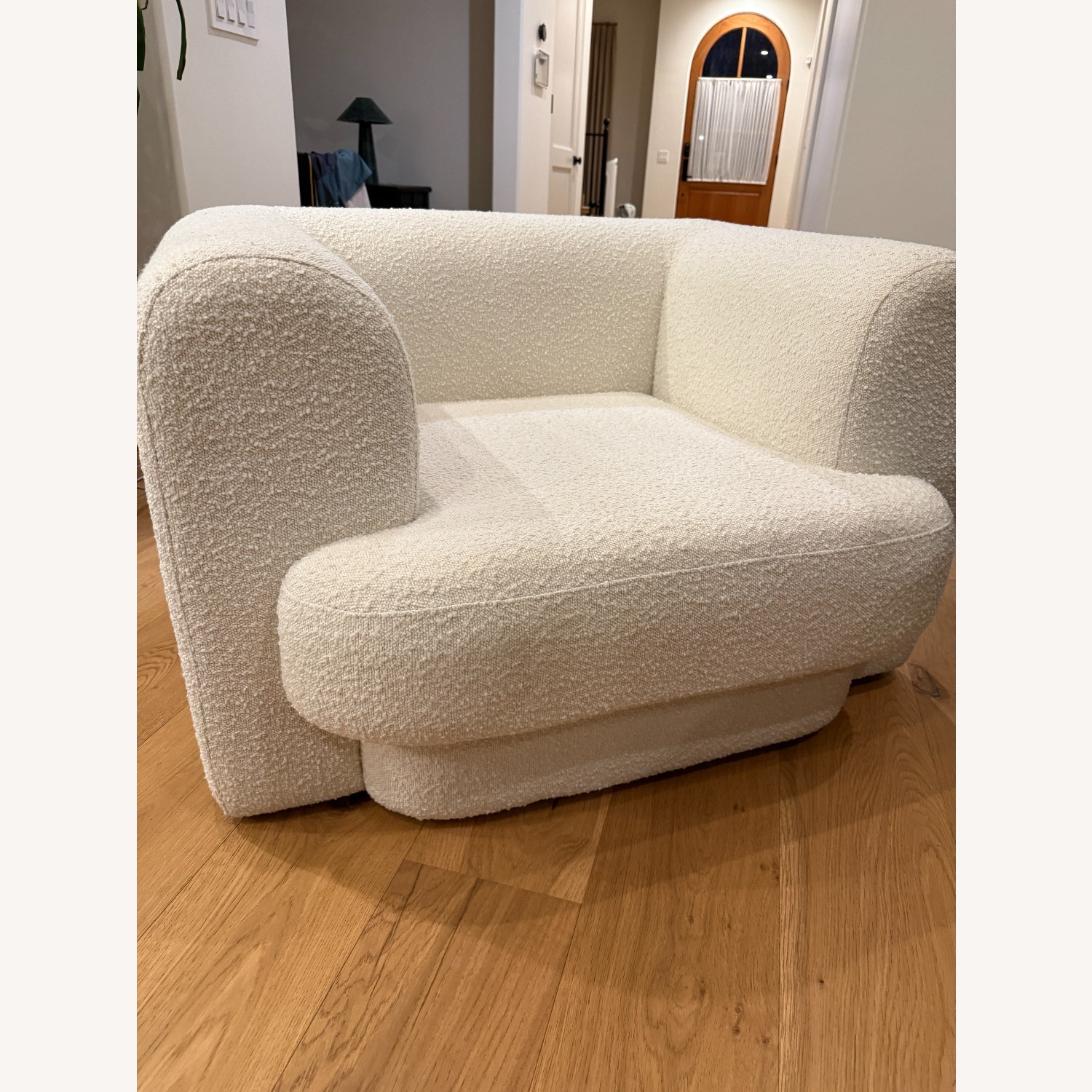 White Boucle Armchairs 2 - image-2