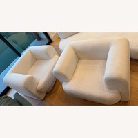 White Boucle Armchairs 2