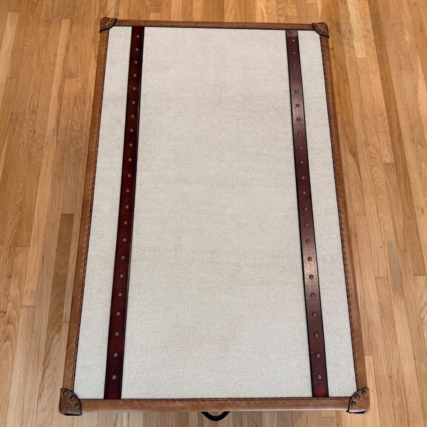 Lazzaro Natural Linen Coffee Table - image-3