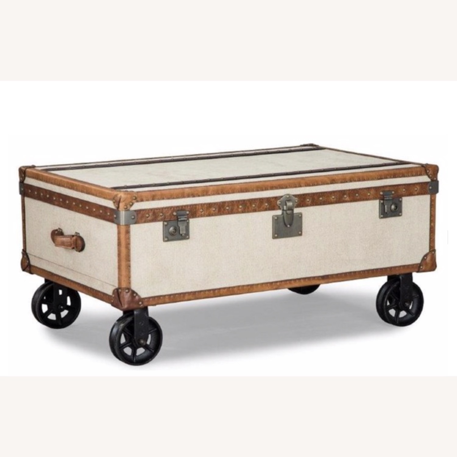 Lazzaro Natural Linen Coffee Table - image-0